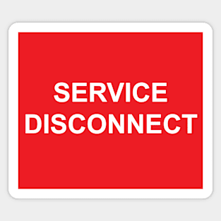 Electric Service Disconnect Label Sticker